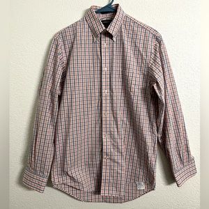 3/$30 Lands' End Plaid No Iron Button Down Shirt